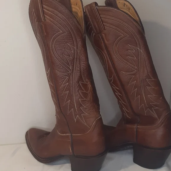 Tony Lama Western Leather Boots - Picture 3 of 6